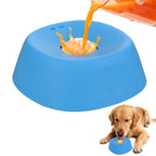 Dog Licking Bowl with Ball