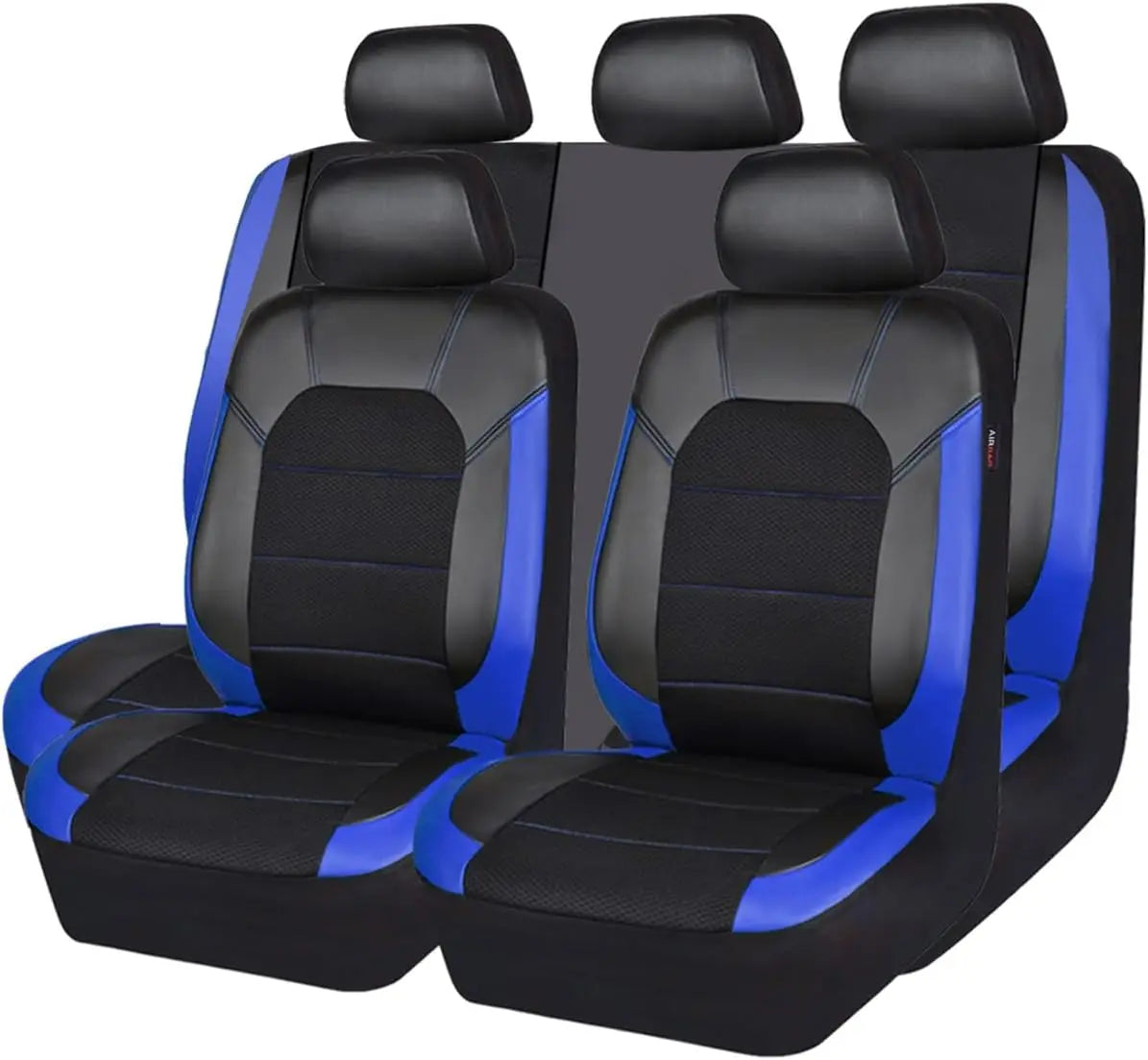 PETICON Front Seat Car Cover 2 Pack, Waterproof PU Leather Dog Car Seat Cover with Side Flaps, Nonslip Scratchproof Captain Chair Seat Cover Fits for Cars, Trucks, SUVs, Jeep