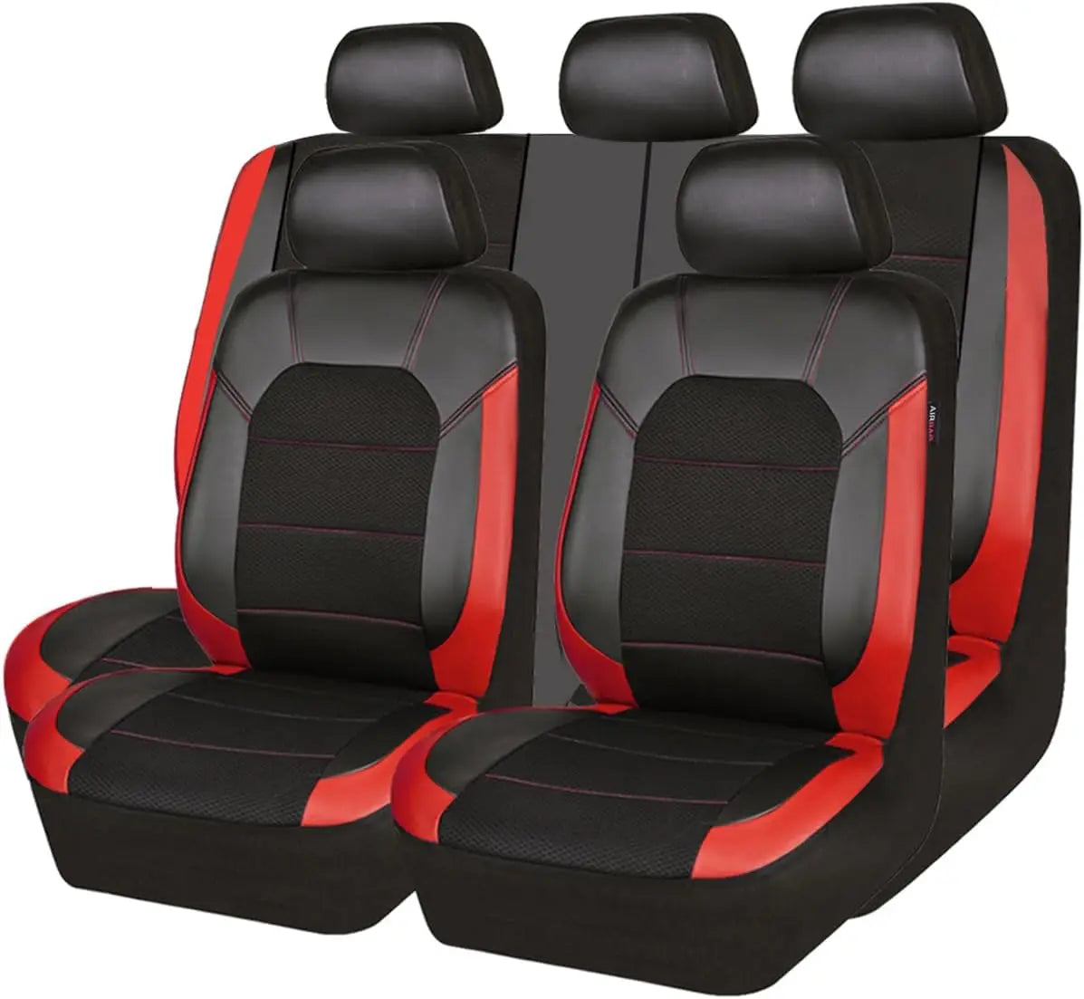PETICON Front Seat Car Cover 2 Pack, Waterproof PU Leather Dog Car Seat Cover with Side Flaps, Nonslip Scratchproof Captain Chair Seat Cover Fits for Cars, Trucks, SUVs, Jeep