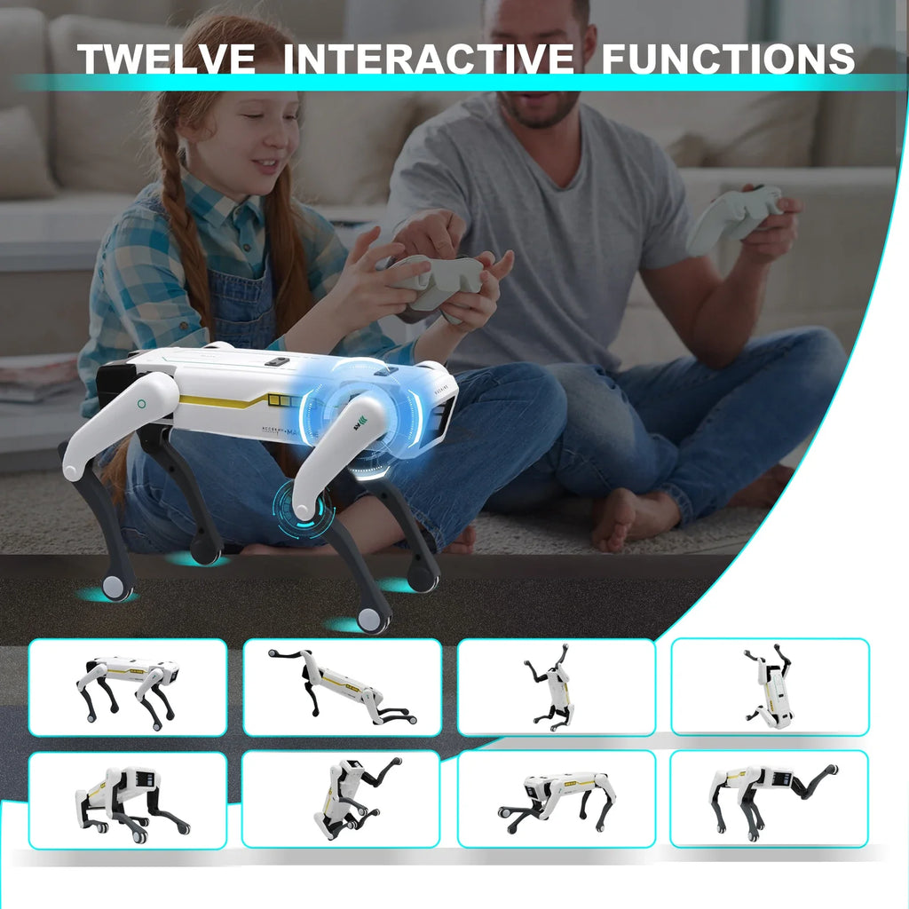 AI Robot Dog RC Toy with Voice Interaction App Control Programmable Singing Dancing Robot Dog