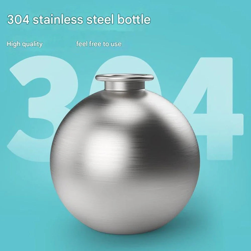 2-in-1 Portable Dog Water Bottle – Leak-Proof Travel Bowl (Stainless Steel)