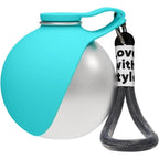 2-in-1 Portable Dog Water Bottle – Leak-Proof Travel Bowl (Stainless Steel)