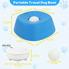 Dog Licking Bowl with Ball